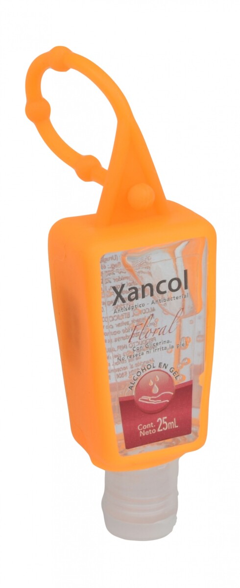 ALCOHOL EN GEL XANCOL FLORAL 25 ML CON COLGANTE 