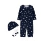 Enterito Carters Con medias y gorro - Primer Muda NB Safari Azul
