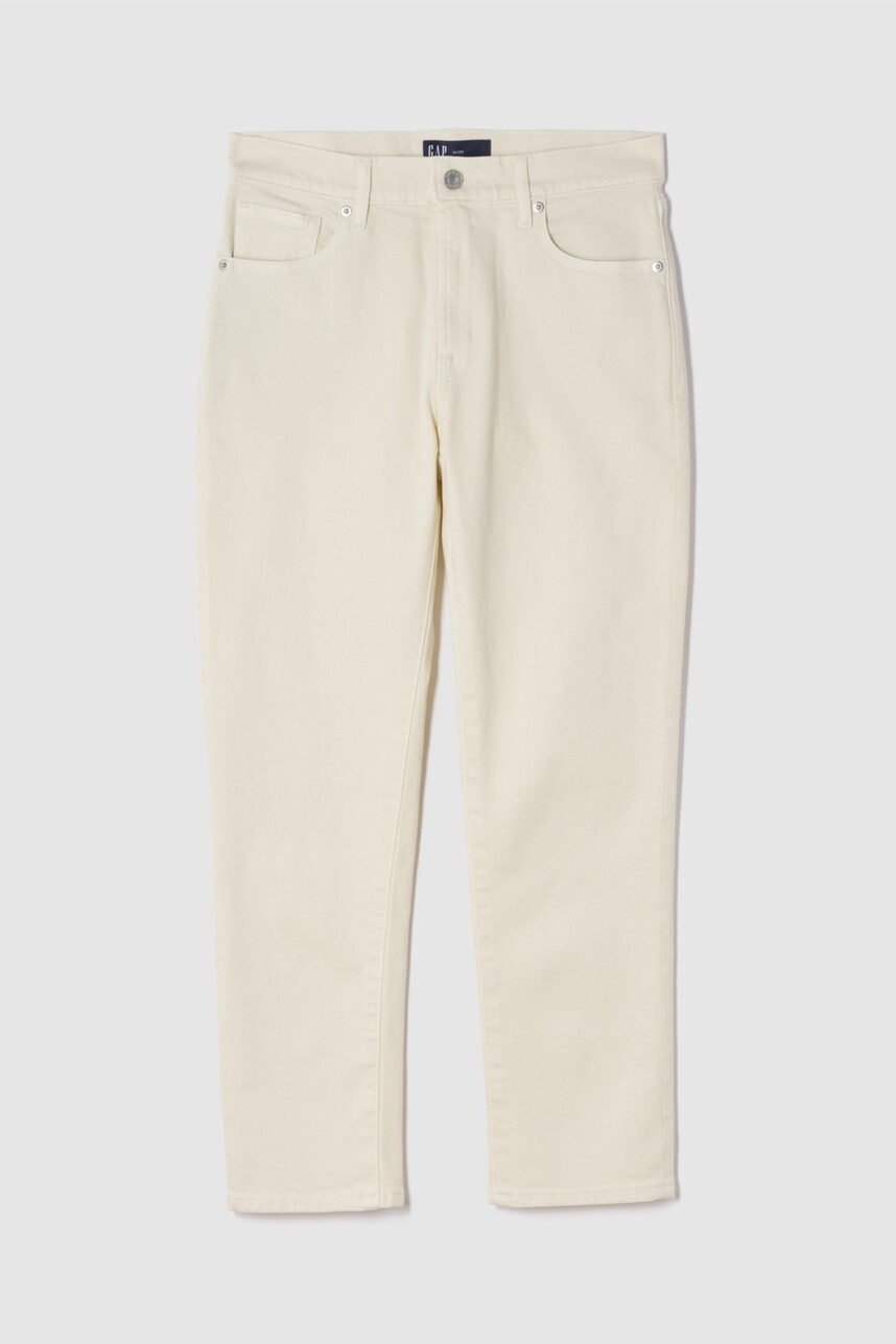 Jean Girlfriend Mujer Ecru