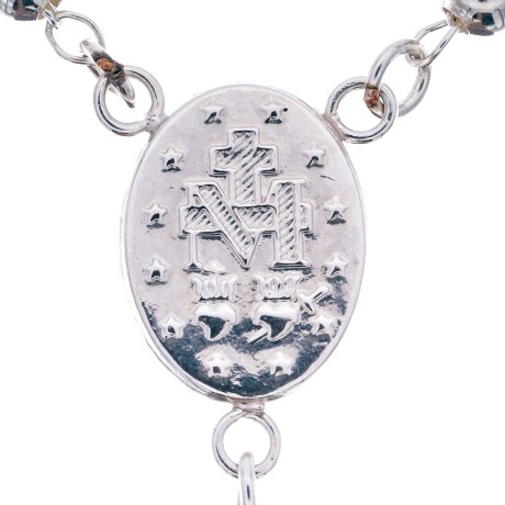 Rosario de plata 925 y doubler en oro 18 ktes. Rosario de plata 925 y doubler en oro 18 ktes.