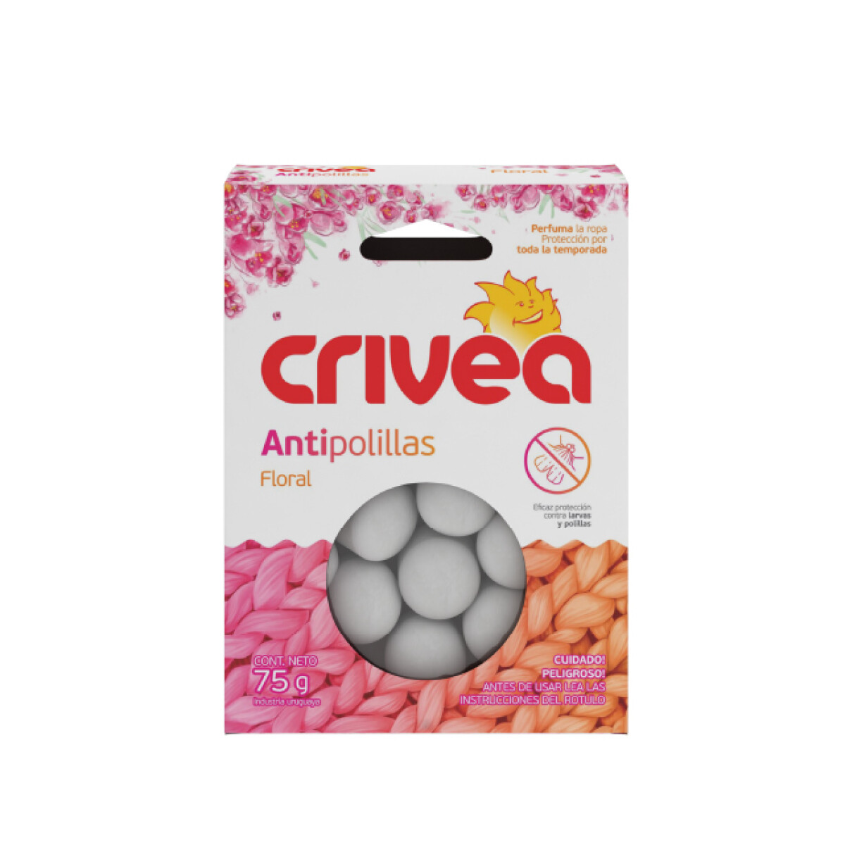 BOLILLAS CRIVEA MATAPOLILLAS FLORAL 75 GR 