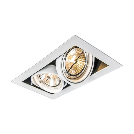 Luminaria de techo Doble para empotrar AR111 Luminaria de Techo Doble AR111 Blanco