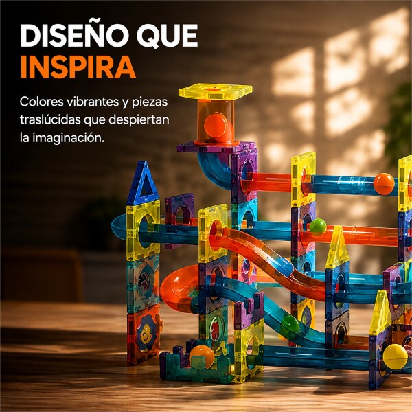 Juego de Construcción Magnético 96 Piezas Azul 1