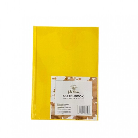 Sketchbook Cosido Da Vinci A5 Amarillo