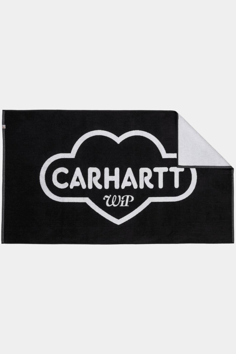 Cloud Heart Towel Negro