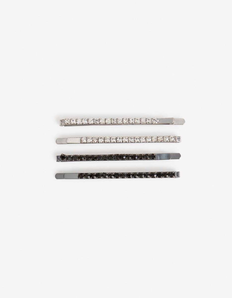 Set De 4 Bobby Pins De Strass. 