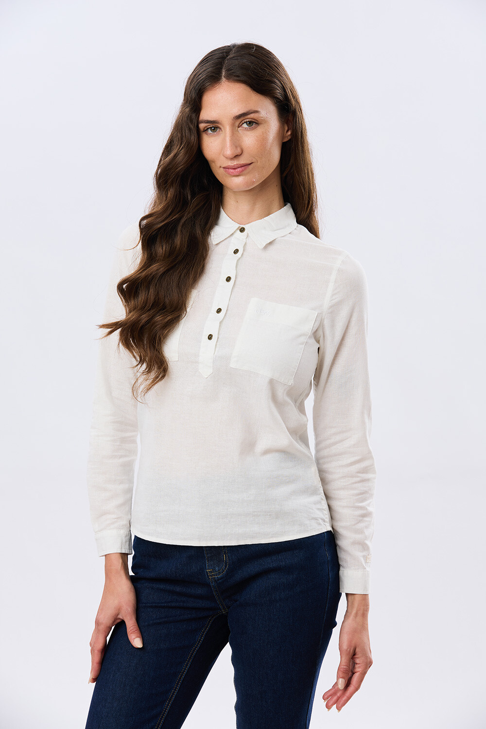CAMISA DE LINO Blanco