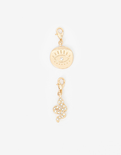 Dijes Lucky charm Set De Dijes Ojito Y Víbora - Dorado