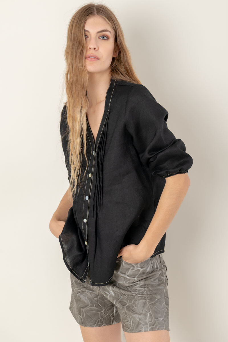 Camisa camelia - Negro 