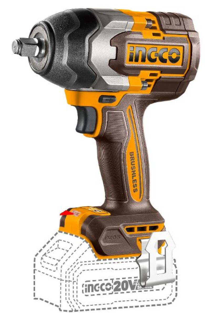 LLAVE DE IMPACTO 850NM 20V P20S C 2BAT+CARG+VALIJA 