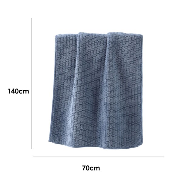 Toalla de baño azul