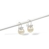Caravanas Perlas de cultivo-Plata 925-Con Perla y Zirconia-CA3202 conperla