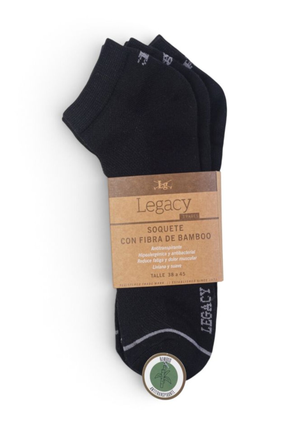 SOQUETE BAMBOO Negro