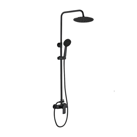 Barral De Ducha Monocomando Negro Mate Aqualia Alassio Ii 000