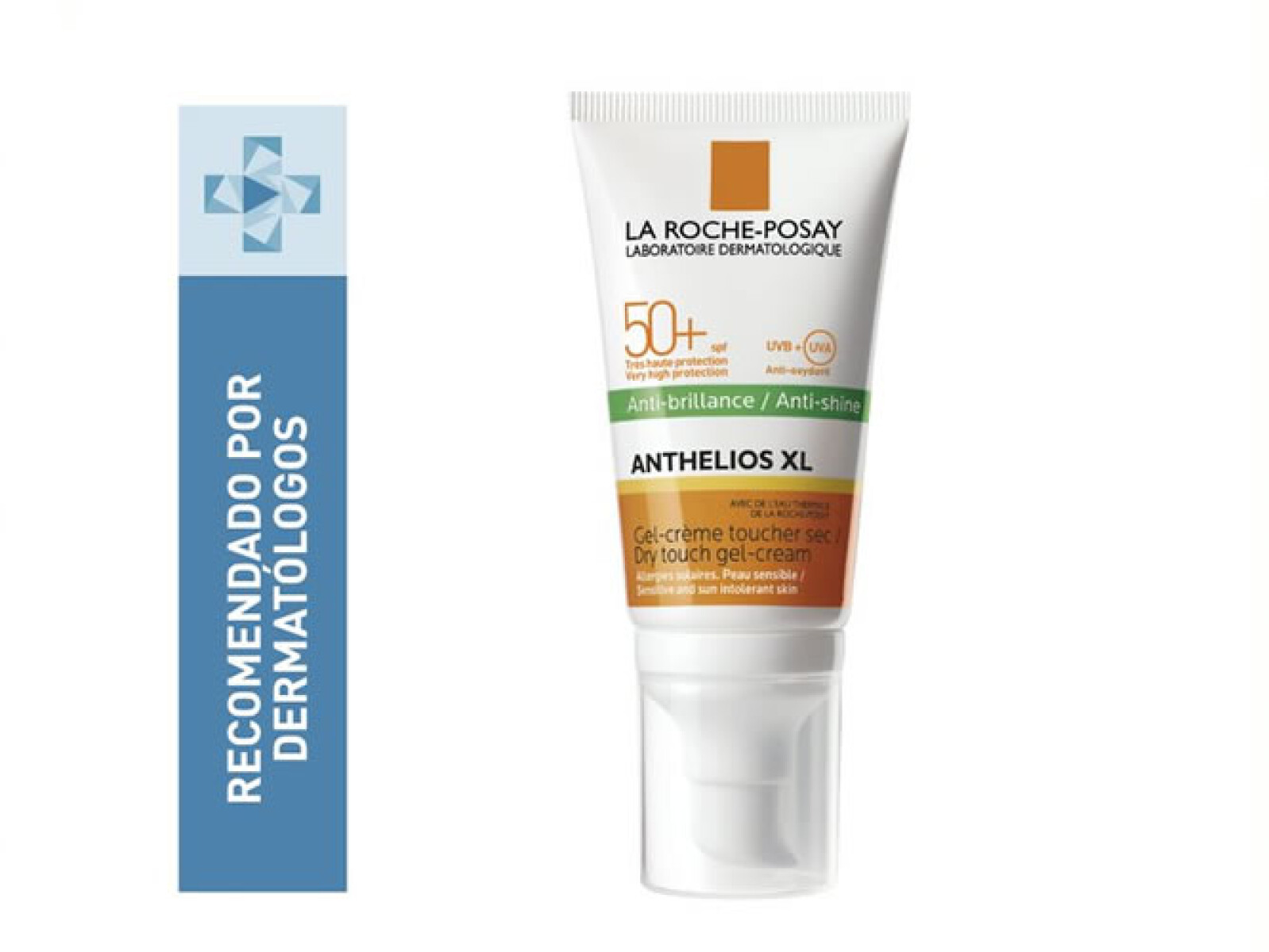 Protector Solar Anthelios Anti Brillo Gel SPF 50 – Protección Facial Mate 