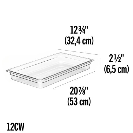 Cuba Policarbonato 6.5 cm GN 1/1 Cuba Policarbonato 6.5 cm GN 1/1