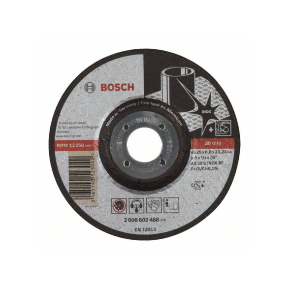 Disco 3 en 1 corte acero inox Ø115x2,5mm Pro Bosch BS3284