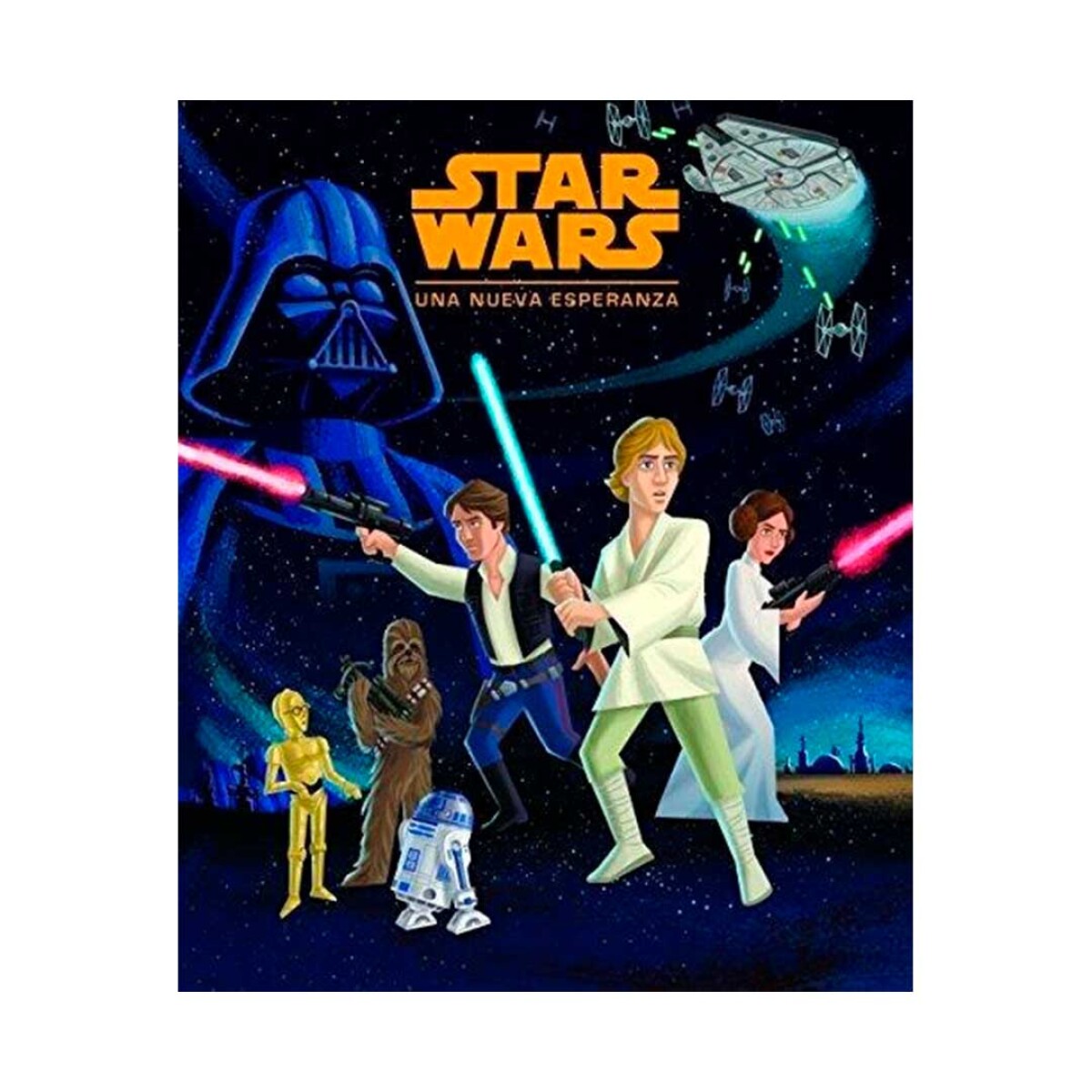 LIbro Star wars Una nueva esperanza Maxi libro en tapa dura. * 37 cm x 27 cm - 001 