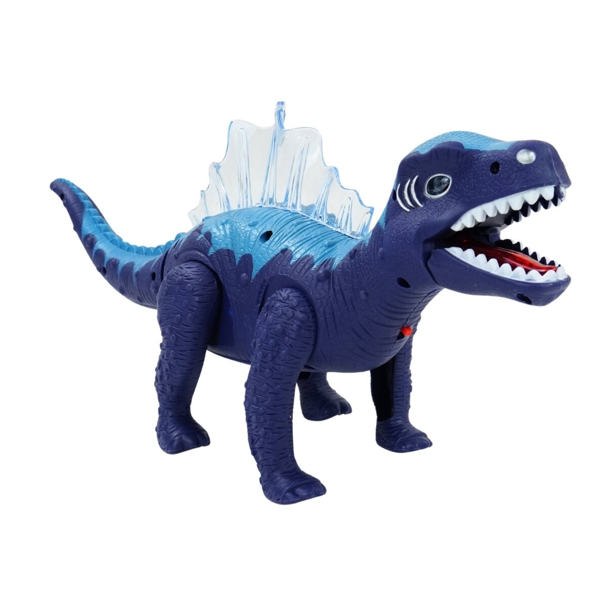 Dinosaurio a pila con luz, sonido y movimiento 
