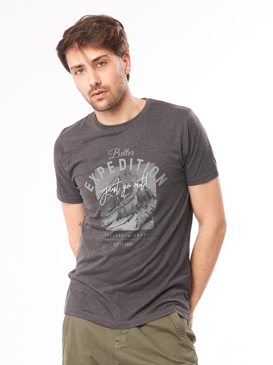 T-SHIRT EXPEDE - Gris 