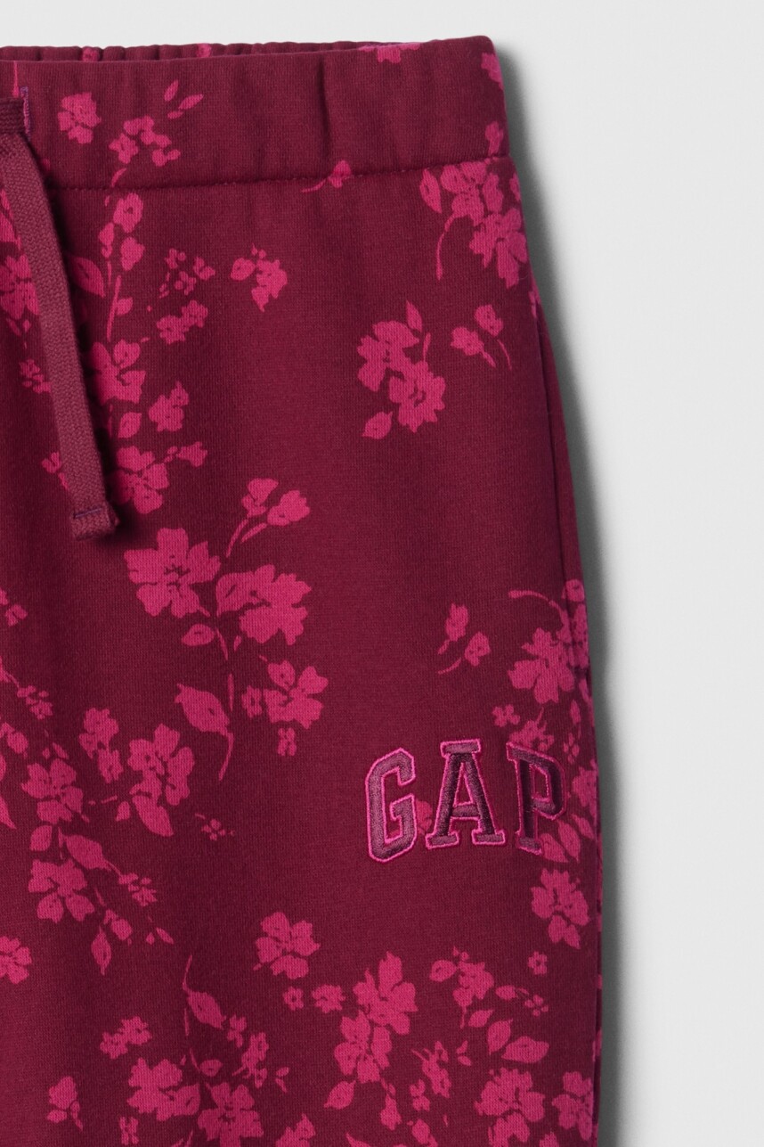 Pantalón Deportivo Logo Gap Niña Burgundy Floral