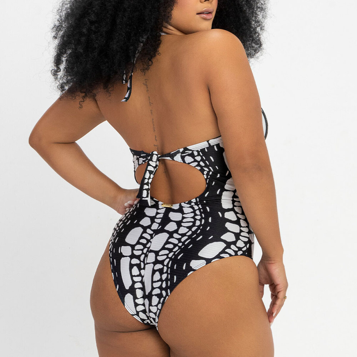 Malla con Aro Modeladora - Blanco con Negro 