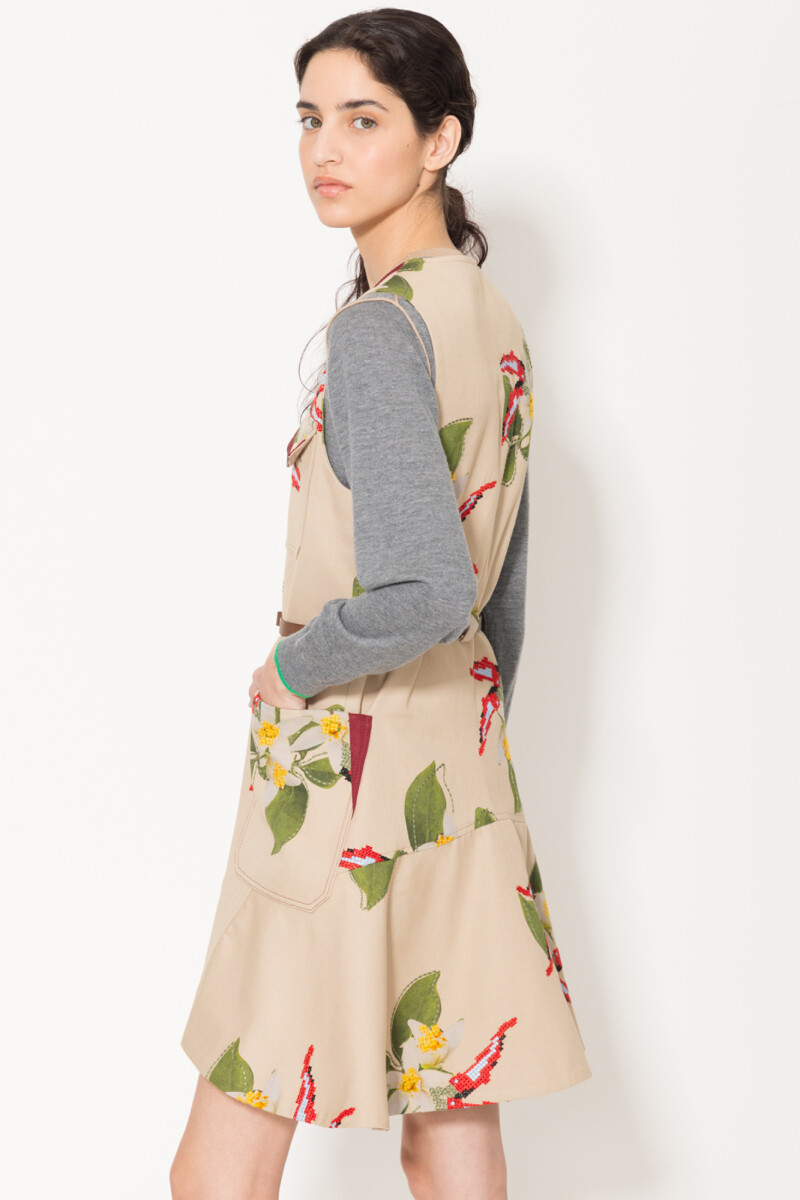 CHALECO BOUQUET Beige