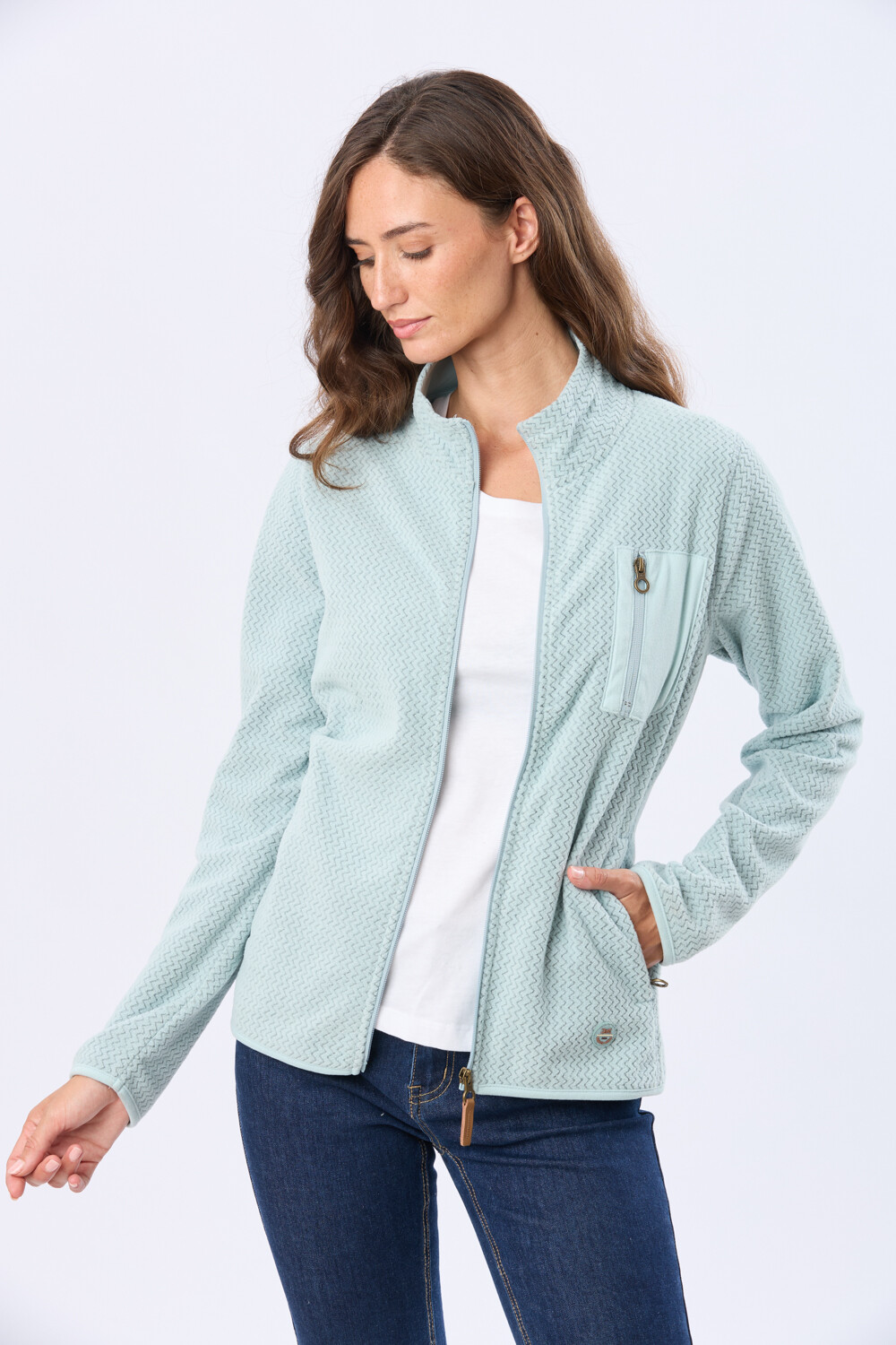 CAMPERA DE MICROPOLAR Verde