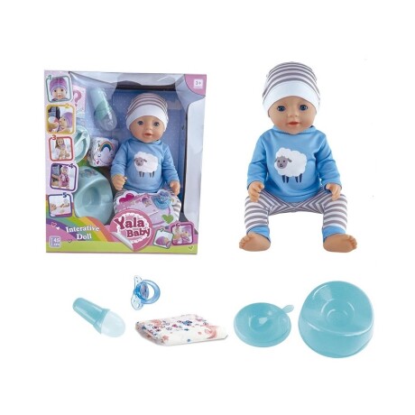 Bebote interactivo con Accesorios 45 cm CELESTE