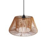 Lampara de techa natural/beige, realizada en fibras cien por ciento naturales Lampara de techa natural/beige, realizada en fibras cien por ciento naturales