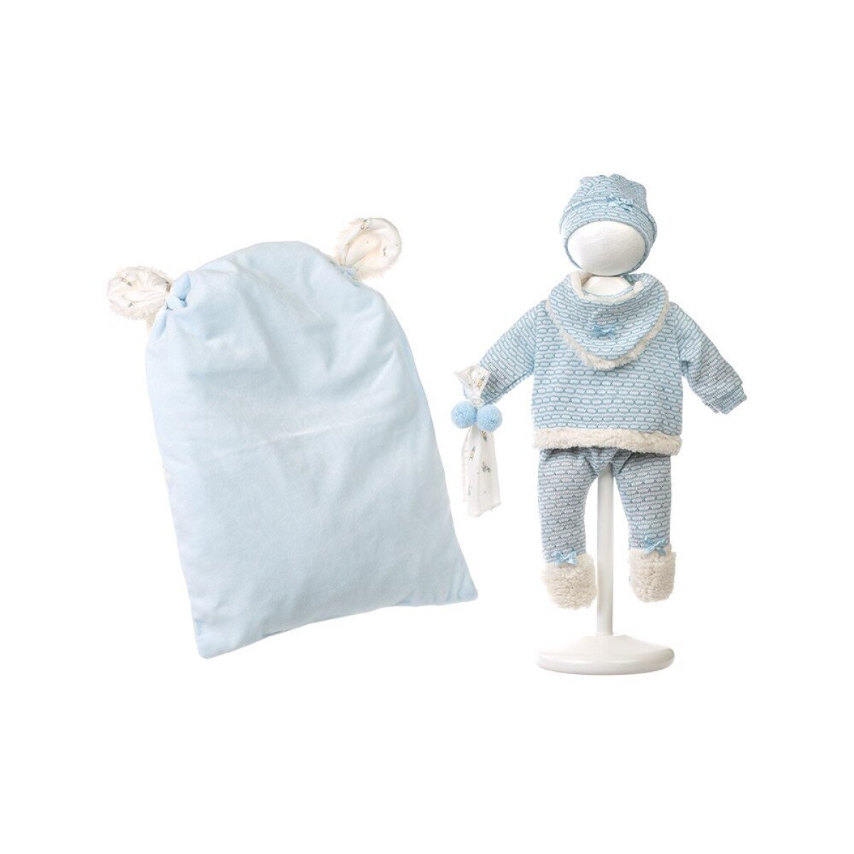 Ropa Bebé Muñeca Llorens 40 cm Conjunto Abrigo + Colchón - Variante Modelo Vestido 