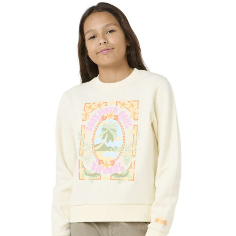 Buzo Rip Curl Island Bliss Art Crew Blanco Beige
