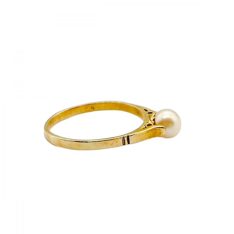 Anillo Solitario-Oro bajo-Perla-AN8171 conperla