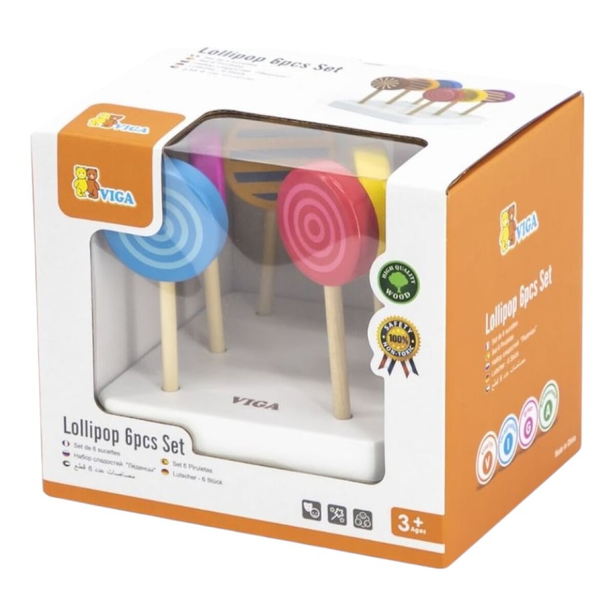 Set de 6 Paletas Redondas Viga 