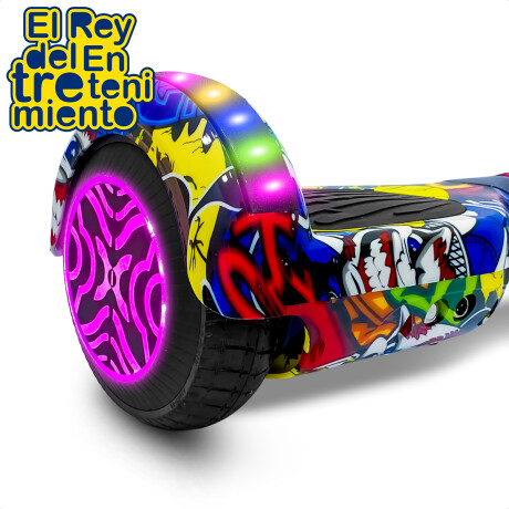 Hoverboard Skate Eléctrico + Control + Silla + Conos Grafiti