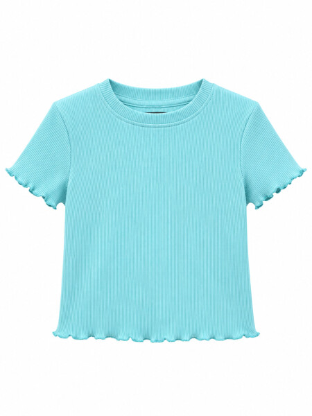 PIJAMA CONJUNTO SHORT Y REMERA CELESTE