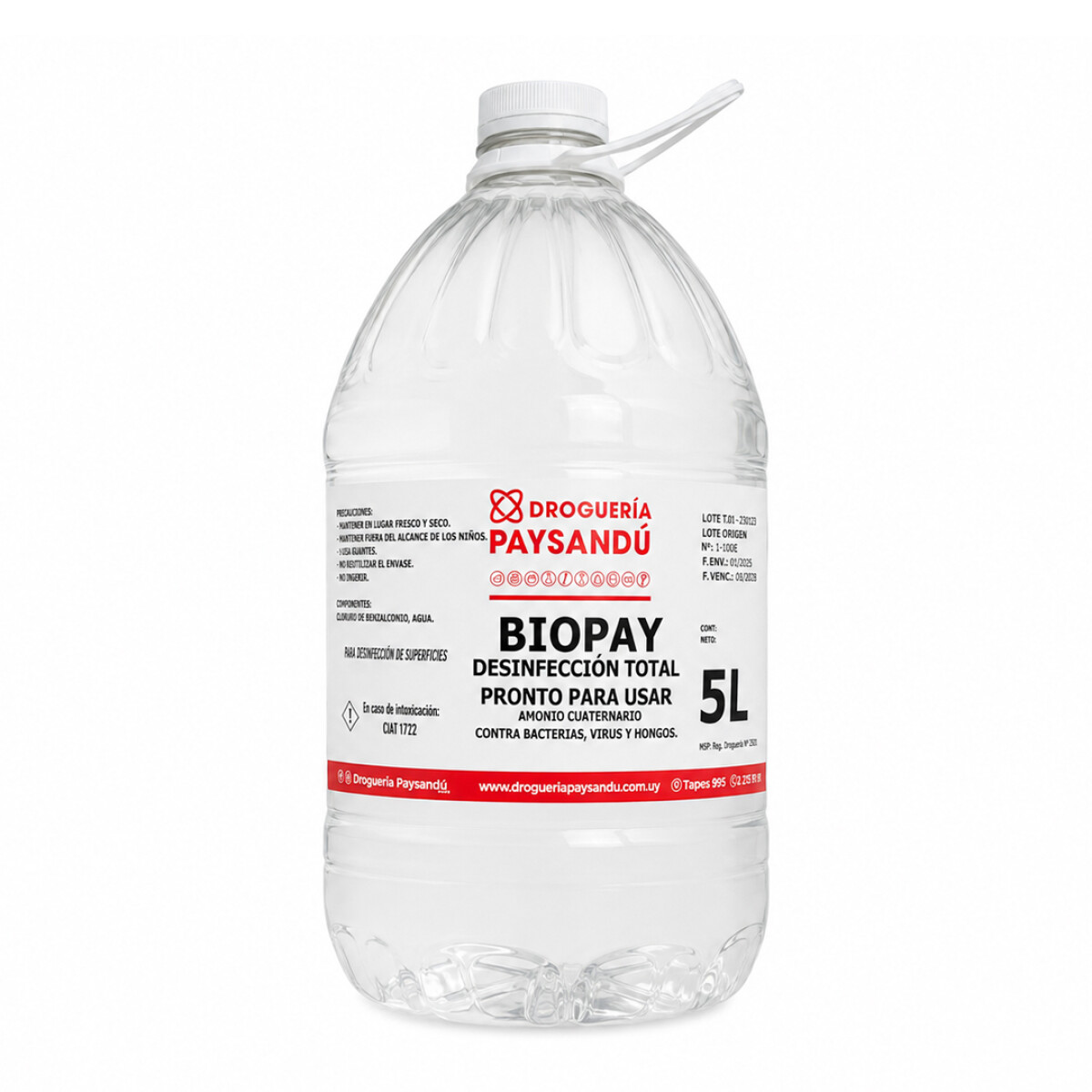 BIOPAY Desinfección Total Pronto Para Usar - 5 L 