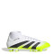 Championes de Fútbol Hombre Adidas Predator Club Sock Blanco - Negro - Amarillo Limón