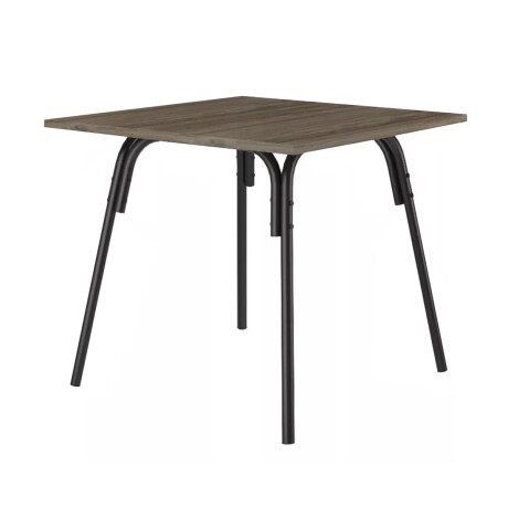 JUEGO DE COMEDOR MESA Y 4 SILLAS EN METAL Negro
