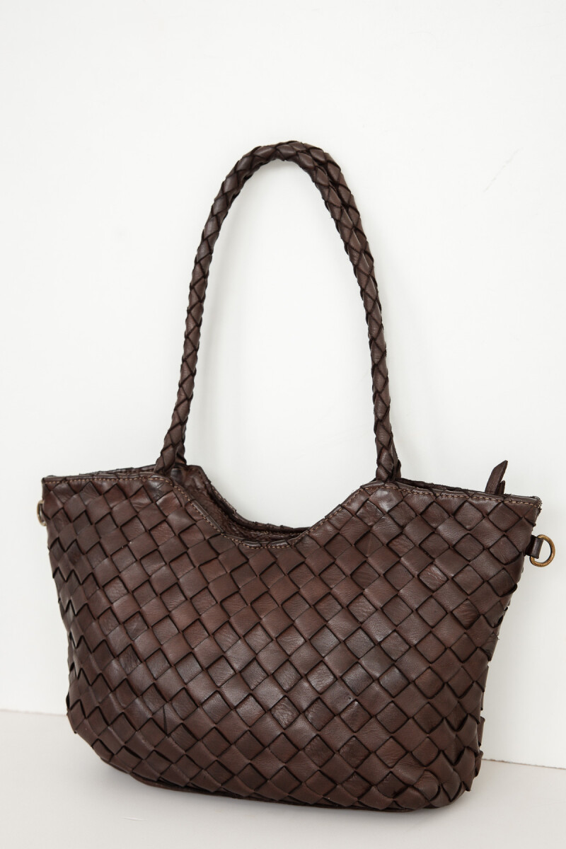 Noble Leather Bag Marron
