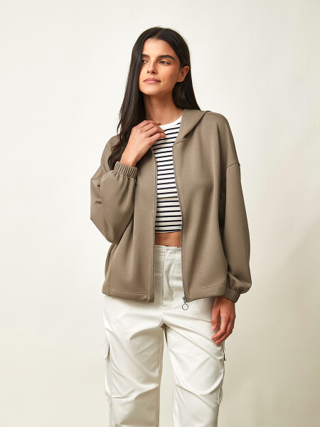 CAMPERA MOANA VERDE GRISACEO