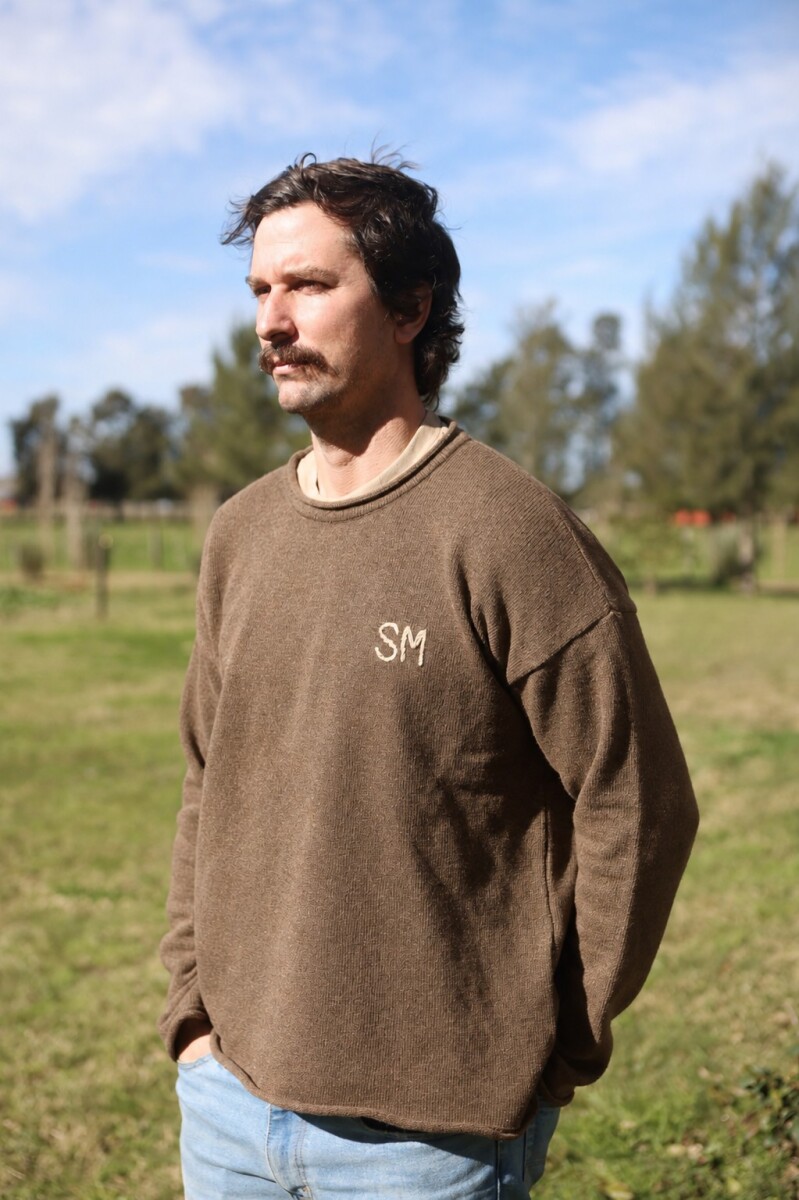 Wool Sweater Men - Topo Oscuro 