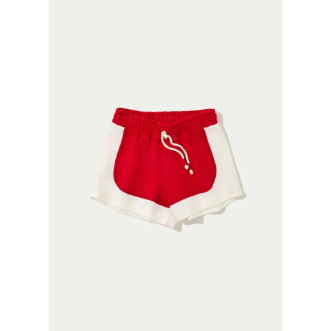 SHORTS FEM VERMELHO ESCURO