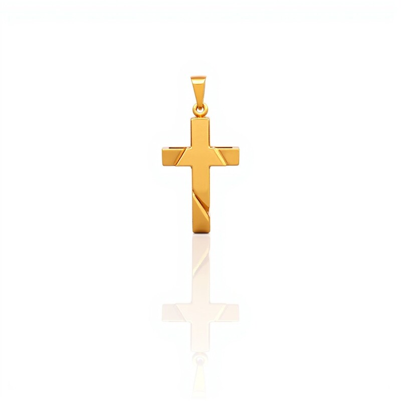 Dije Cruz-Oro bajo-Sin piedra-CP8648 sinpiedra