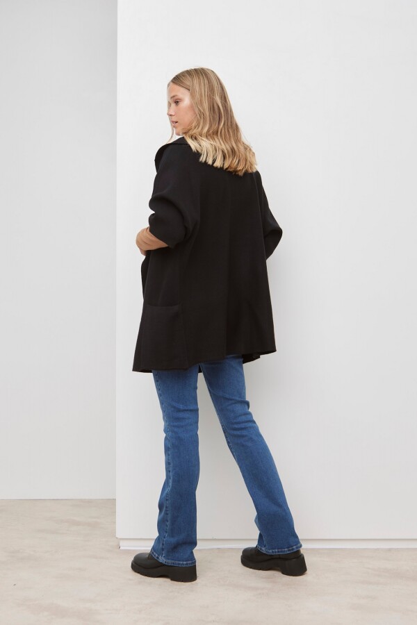Cardigan Solid NEGRO