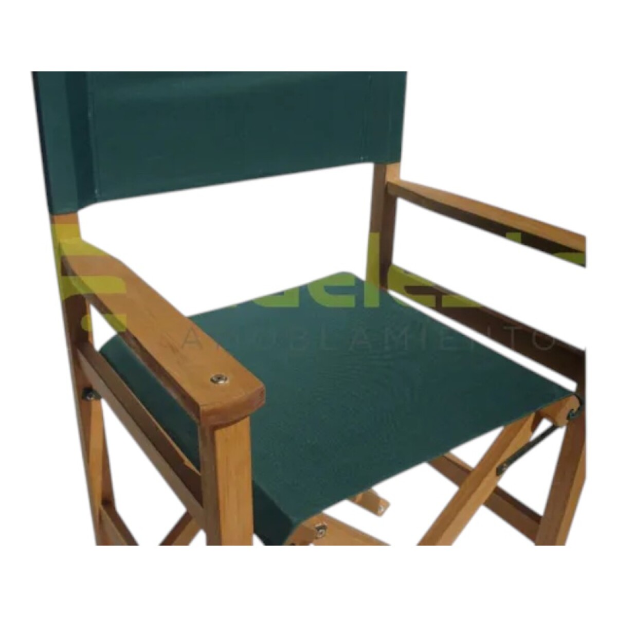 Sillón Director Madera y Lona - Verde 