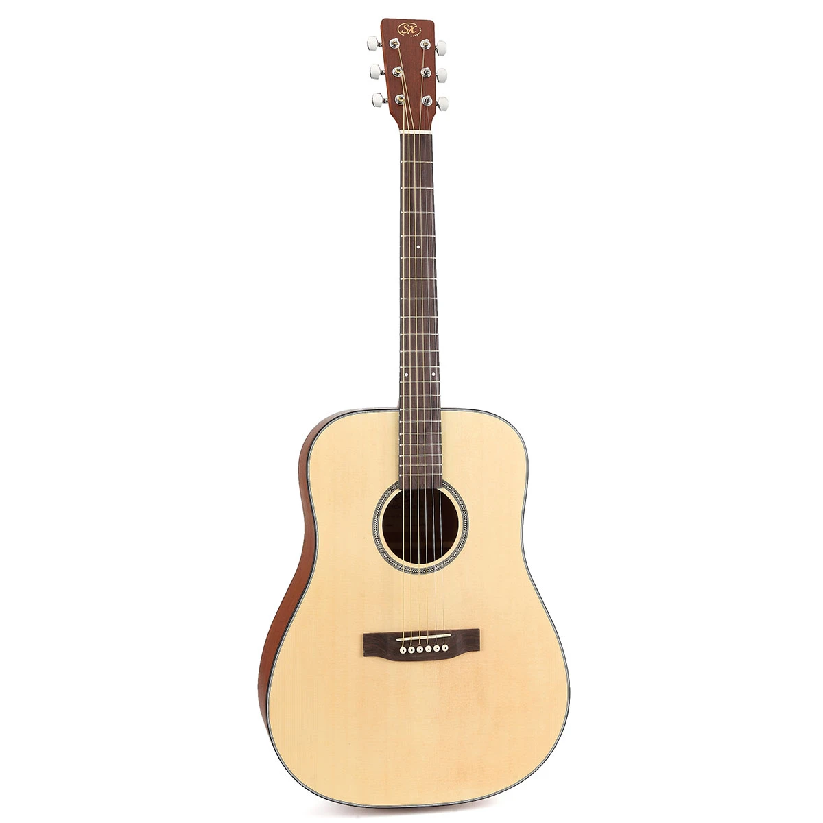 GUITARRA ACÚSTICA SX SD304K NATURAL CON FUNDA 