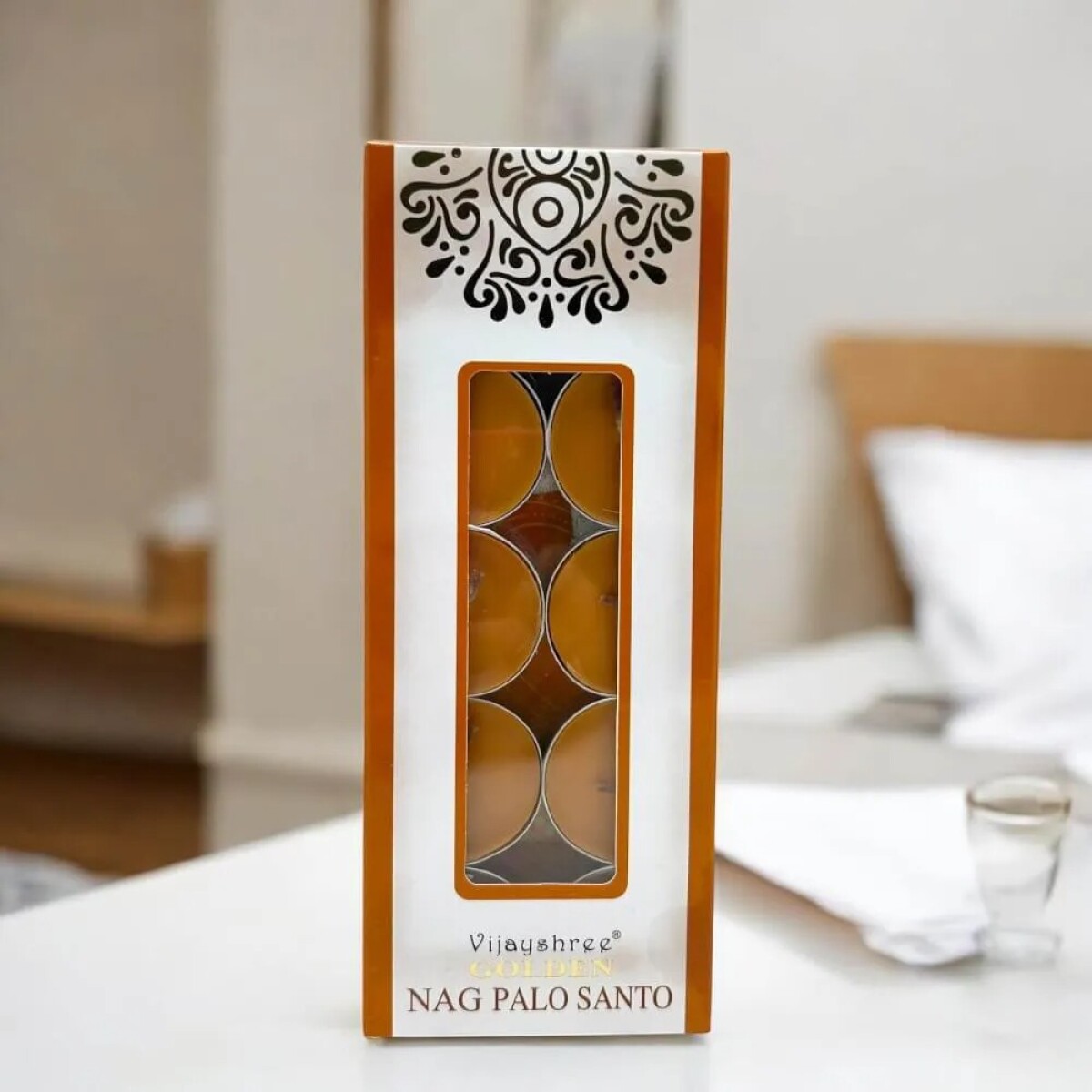Pack Velas Aromáticas x10 Viajyshree Golden - Nag Palo Santo 