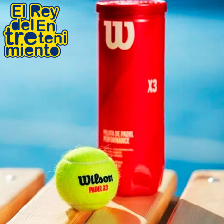 Set Tubo X3 Pelotas Wilson Para Padel Profesional 1
