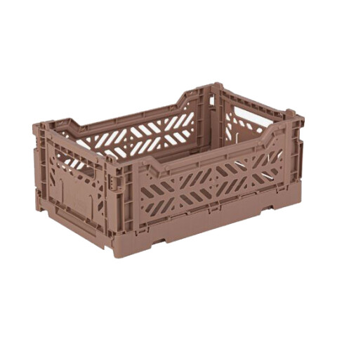 Caja organizadora plegable y apilable Chica Brown